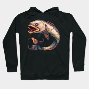 Pixelated Eel Artistry Hoodie